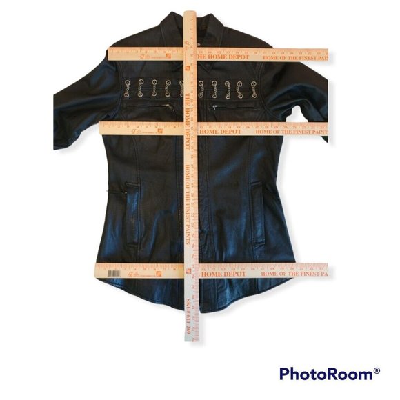 Women's Medium M Harley-Davidson Leather Jacket (Fabric on Back) - Picture 6 of 6